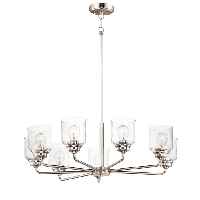 Maxim Acadia Satin Nickel 8 Light Chandelier 12268CDSN