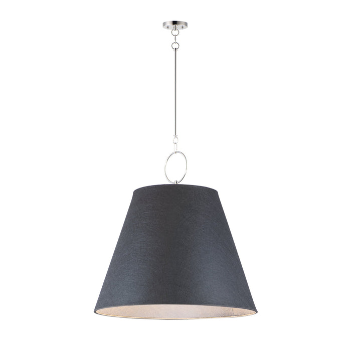 Maxim Acoustic Polished Nickel 1 Light Pendant 14438BKPN