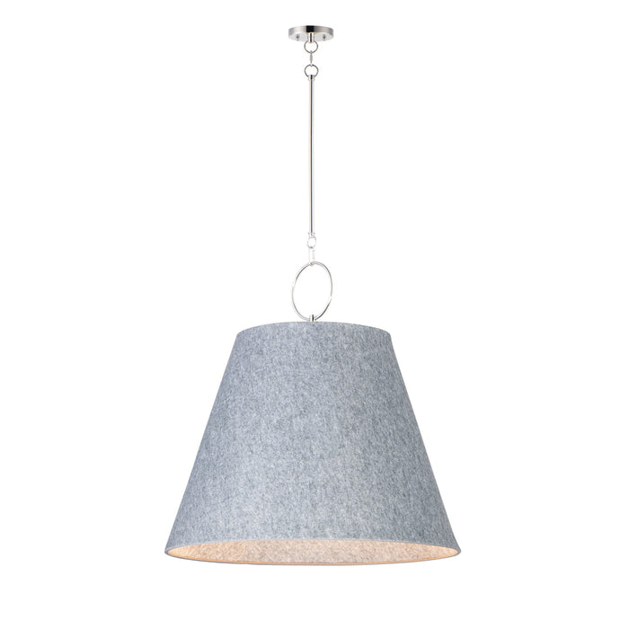 Maxim Acoustic Satin Nickel 1 Light Pendant 14438GYSN