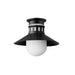 Maxim Admiralty Black 1 Light Outdoor Flushmount 35120SWBK