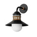 Maxim Admiralty Black Antique Brass 1 Light Outdoor Wall Mount 35124SWBKAB