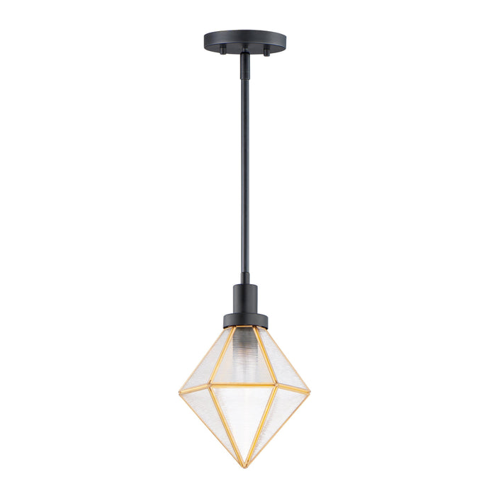 Maxim Adorn Black Burnished Brass 1 Light Pendant 11555BKBUB