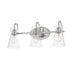 Maxim Ava Polished Chrome 3 Light Bath Vanity 12483CLPC - Bath Vanitys