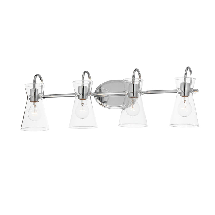 Maxim Ava Polished Chrome 4 Light Bath Vanity 12484CLPC - Bath Vanitys