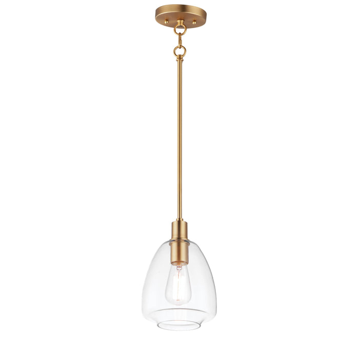 Maxim Babylon Satin Brass 1 Light Pendant 11112CLSBR