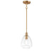 Maxim Babylon Satin Brass 1 Light Pendant 11112CLSBR