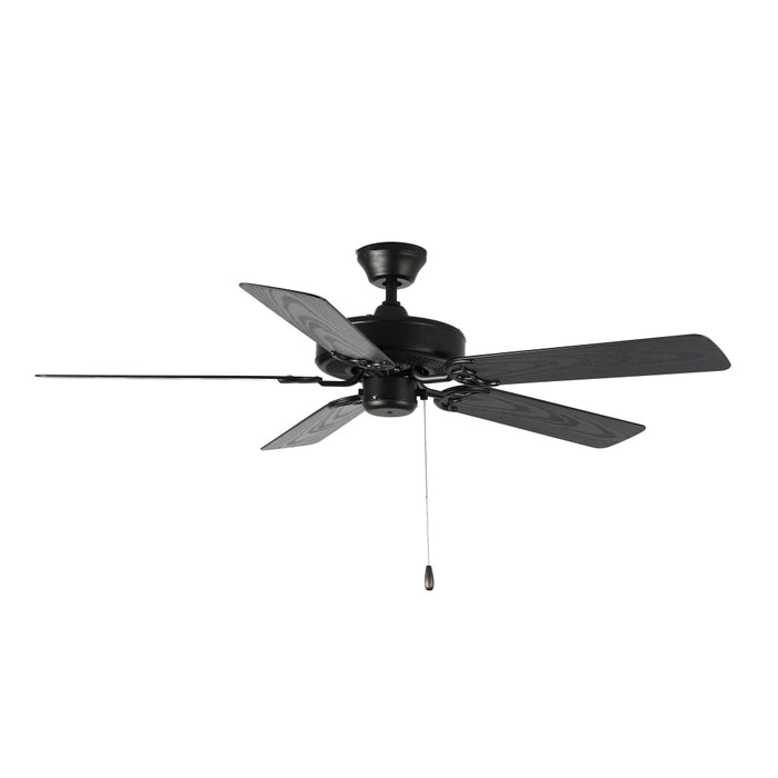 Maxim Basic-Max Black Indoor Ceiling Fan 89905BKWP