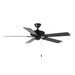 Maxim Basic-Max Black Indoor Ceiling Fan 89905BKWP