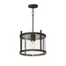 Maxim Belfry Black 1 Light Outdoor Flushmount 30061CLBK