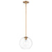 Maxim Branch Natural Aged Brass 1 Light Pendant 38419CLNAB