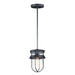 Maxim Breakwater Black 1 Light Semi-Flushmount 10268CLBK