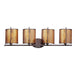 Maxim Caspian Oil Rubbed Bronze Antique Brass 4 Light Wall Sconce 31214OIAB
