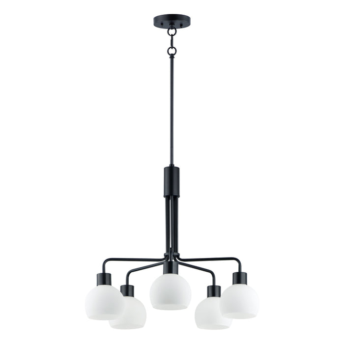 Maxim Coraline Black 5 Light Chandelier 11277SWBK