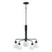 Maxim Coraline Black 5 Light Chandelier 11277SWBK
