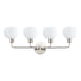 Maxim Coraline Satin Nickel 4 Light Bath Vanity 11274SWSN