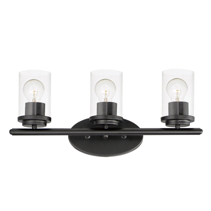Maxim Corona Black 3 Light Bath Vanity 10213CLBK