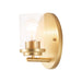 Maxim Corona Satin Brass 1 Light Bath Vanity 10211CLSBR