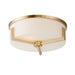 Maxim Dart Satin Brass 3 Light Flushmount 21280SWSBR