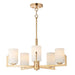 Maxim Dart Satin Brass 5 Light Chandelier 21286SWSBR