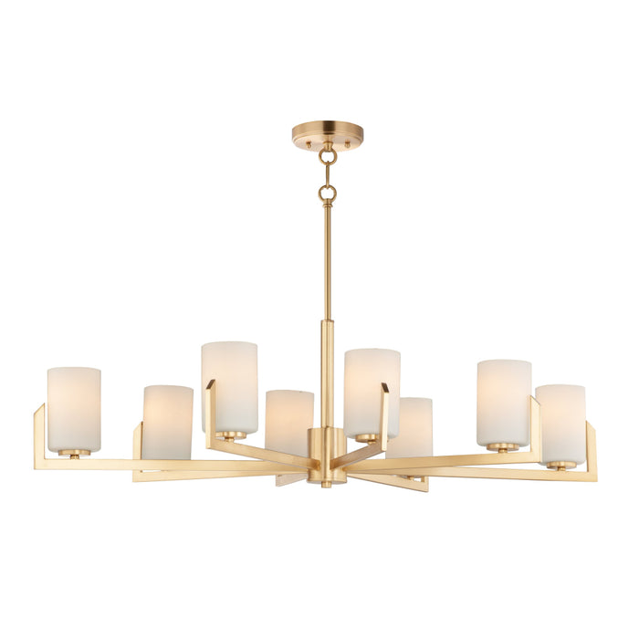 Maxim Dart Satin Brass 8 Light Chandelier 21288SWSBR