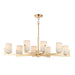 Maxim Dart Satin Brass 8 Light Chandelier 21288SWSBR