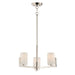 Maxim Dart Satin Nickel 3 Light Mini Chandelier 21285SWSN