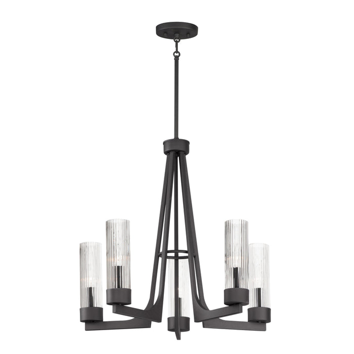 Maxim Delos Anthracite 5 Light Chandelier 30315CRAR