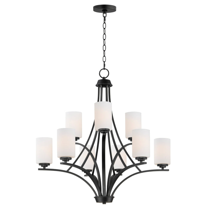 Maxim Deven Black 9 Light Chandelier 20036SWBK