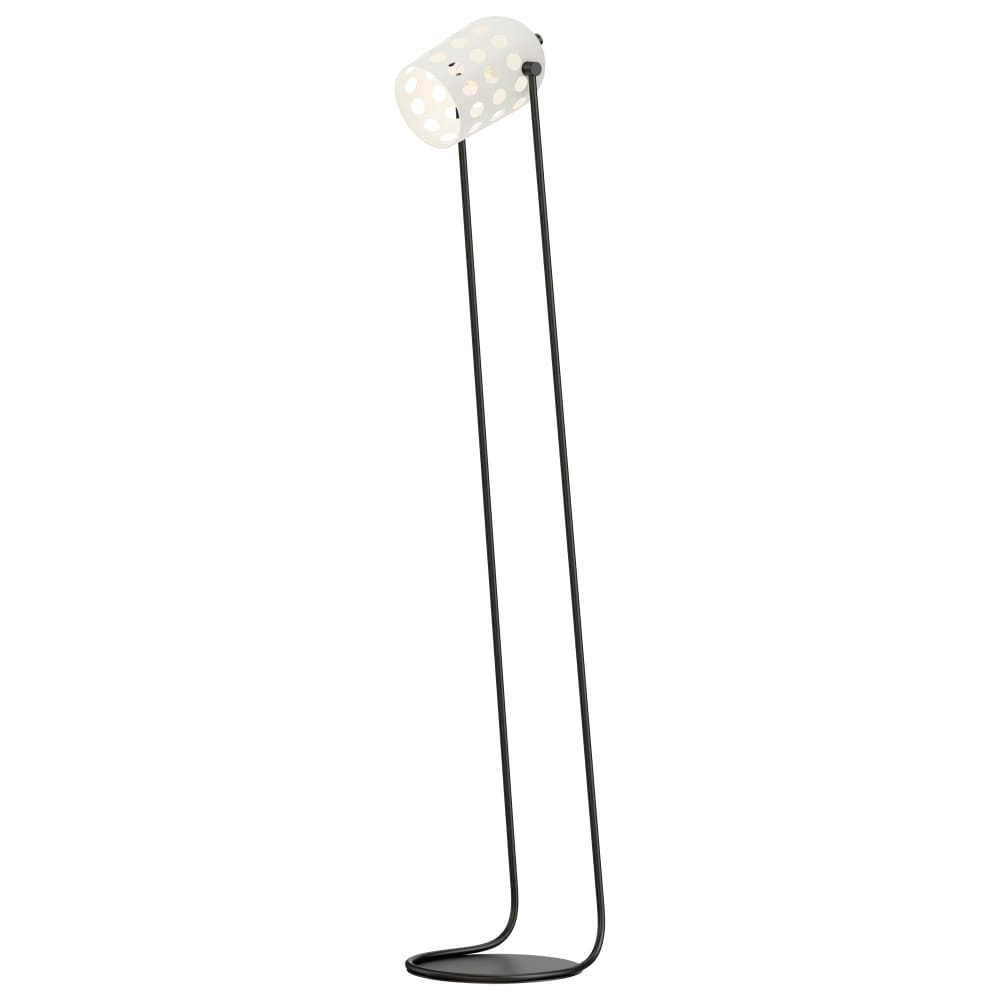 Maxim Dottie Black 1 Light Floor Lamp 21249WTBK