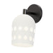Maxim Dottie Black 1 Light Wall Sconce 21241WTBK