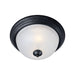 Maxim Essentials - 584x Black 2 Light Flushmount 5841FTBK