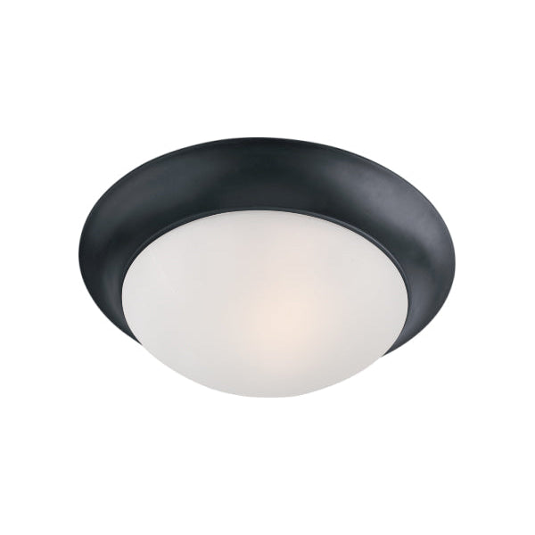 Maxim Essentials - 585x Black 1 Light Flushmount 5850FTBK