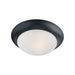 Maxim Essentials - 585x Black 3 Light Flushmount 5852FTBK
