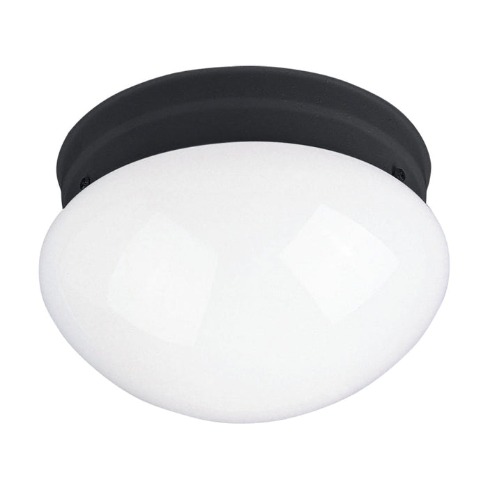 Maxim Essentials - 588x Black 1 Light Flushmount 5880WTBK