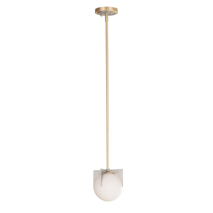 Maxim Finn Satin Brass Brushed Platinum 1 Light Pendant 92470SWSBRBP