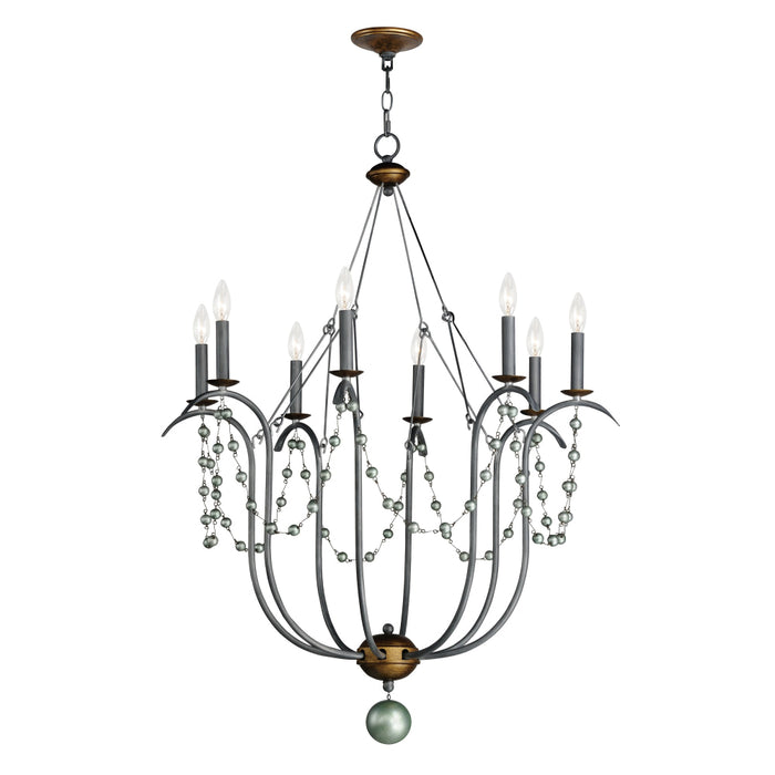 Maxim Formosa Golden Noir 8 Light Chandelier 20488GN