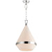 Maxim Giza Polished Nickel 1 Light Pendant 10376WTPN