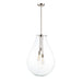 Maxim Gourd Satin Nickel 3 Light Pendant 10166CLSN