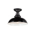 Maxim Granville Gloss Black Black 1 Light Outdoor Flushmount 35110GBBK