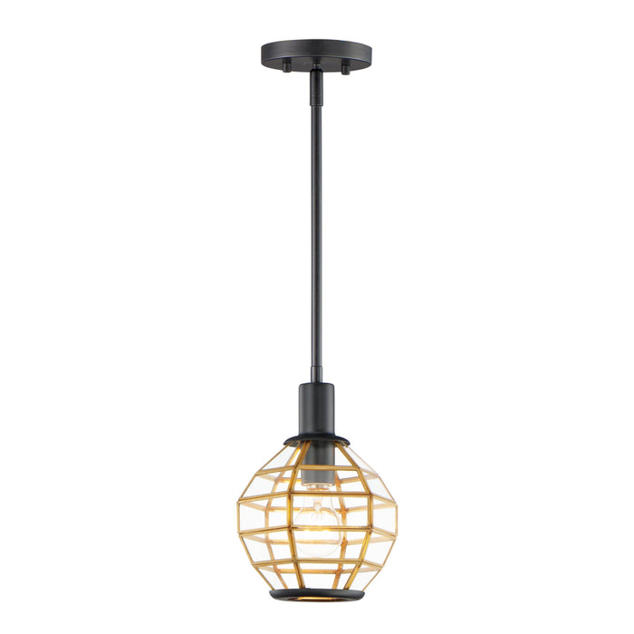 Maxim Heirloom Black Burnished Brass 1 Light Mini-Pendant 11541BKBUB