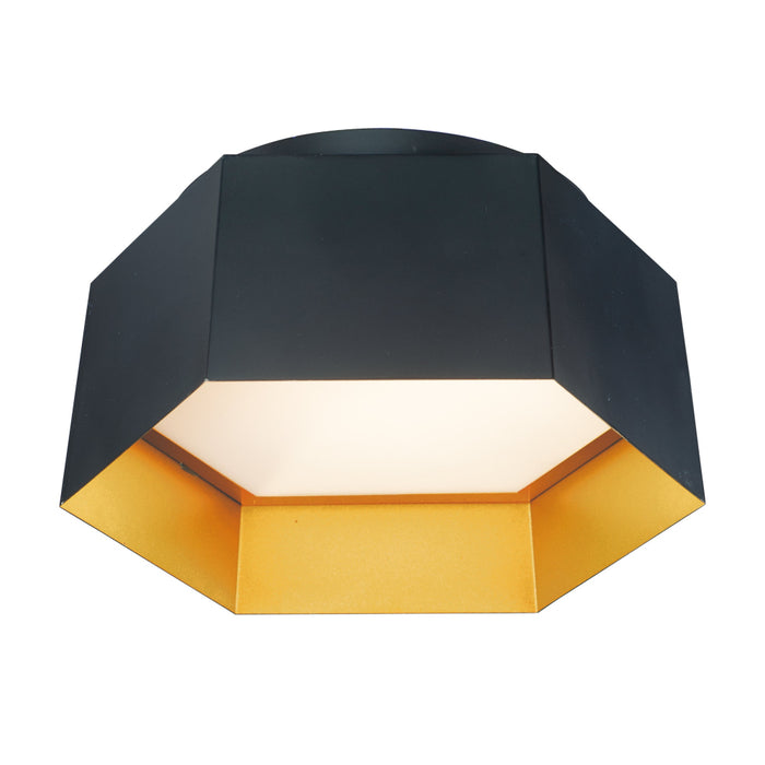 Maxim Honeycomb Black Gold 1 Light LED Flushmount 30330BKGLD