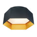 Maxim Honeycomb Black Gold 1 Light LED Flushmount 30330BKGLD