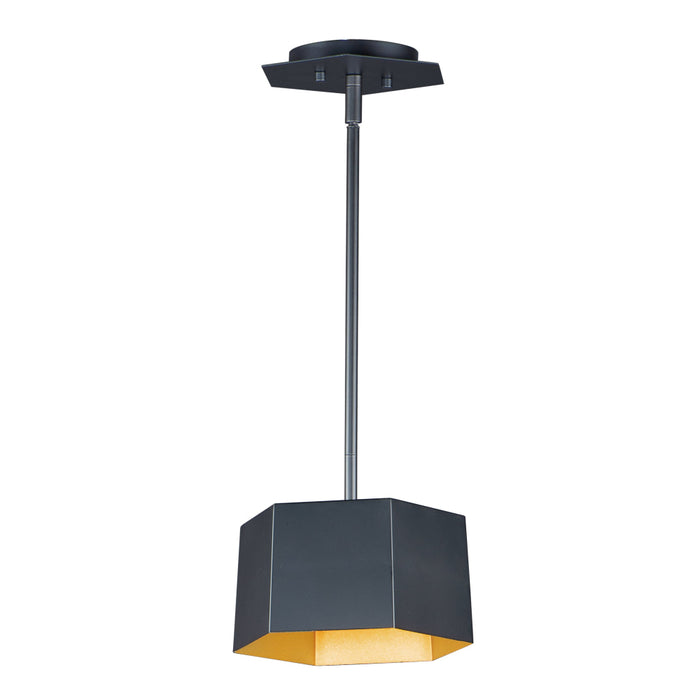 Maxim Honeycomb Black Gold 1 Light LED Mini-Pendant 30331BKGLD