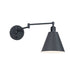 Maxim Library Black 1 Light Wall Sconce 12220BK
