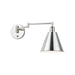 Maxim Library Polished Nickel 1 Light Wall Sconce 12220PN