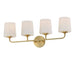 Maxim Lighting Bristol Satin Brass Bath Vanity 12094SWSBR - Bath & Vanity