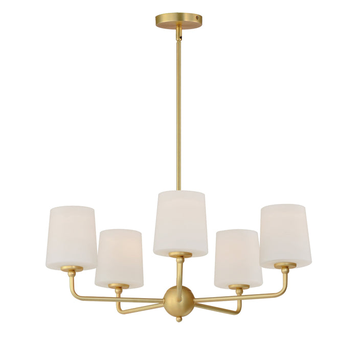 Maxim Lighting Bristol Satin Brass Chandelier 12095SWSBR - Chandeliers