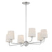 Maxim Lighting Bristol Satin Nickel Chandelier 12096SWSN - Chandeliers