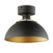 Maxim Lighting Dawn Antique Brass Black Semi-Flushmount 12040ABBK - Semi-Flushmounts