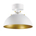 Maxim Lighting Dawn White Satin Brass Semi-Flushmount 12040WTSBR - Semi-Flushmounts